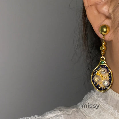 Dream Blue Chinoiserie Earrings
