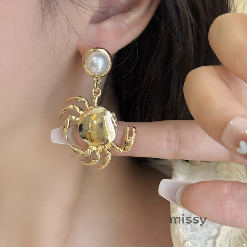 Isabella Asymmetric Ocean Earrings