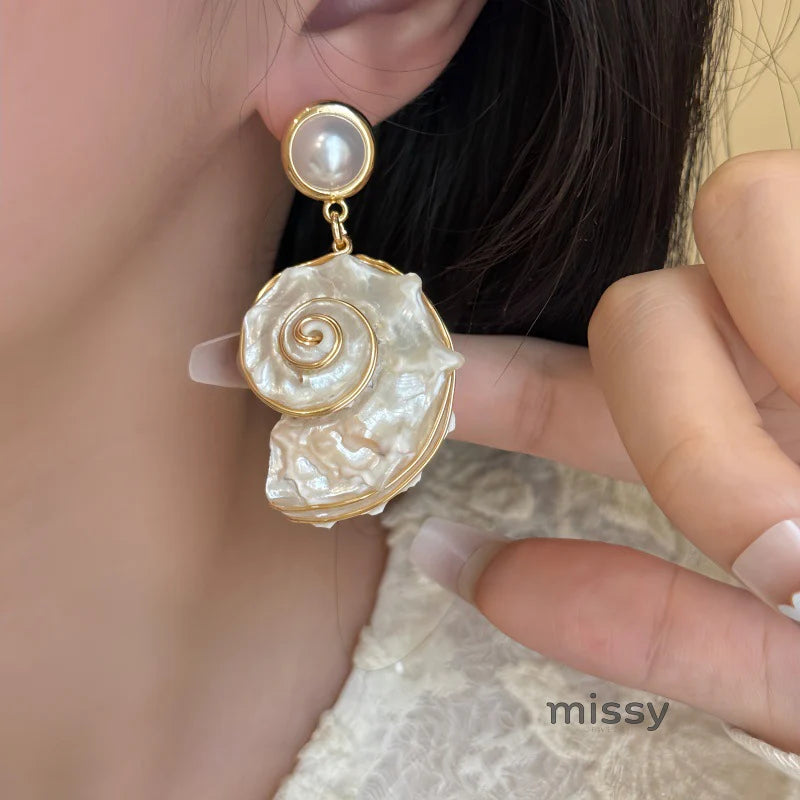 Isabella Asymmetric Ocean Earrings