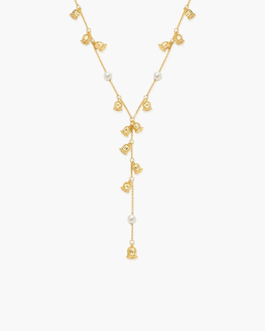 Jaylynn Pearl Lariat Necklace