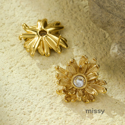 Meghan Asymmetrical Petal Earrings