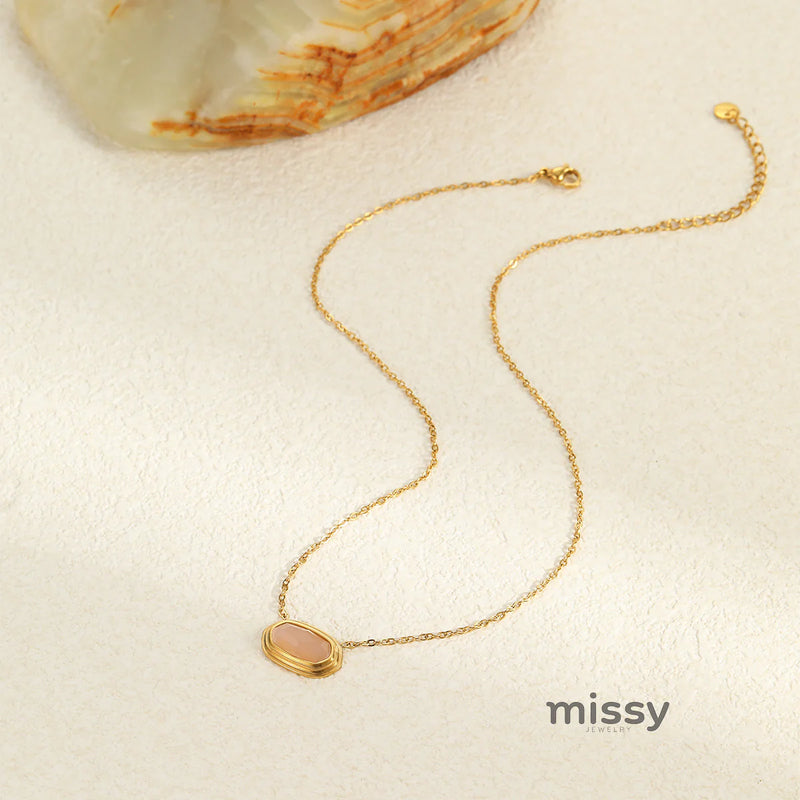 Solei Geometric Stone Necklace