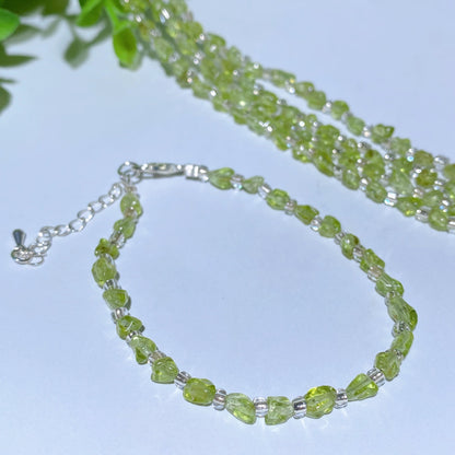 Mixed Crystal Chips Spiritual Healing Bracelet 6.3in