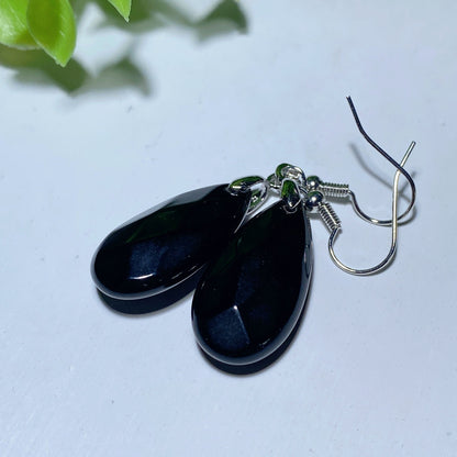 Mixed Crystal Faceted Spiritual Earrings 1 Inch Balance