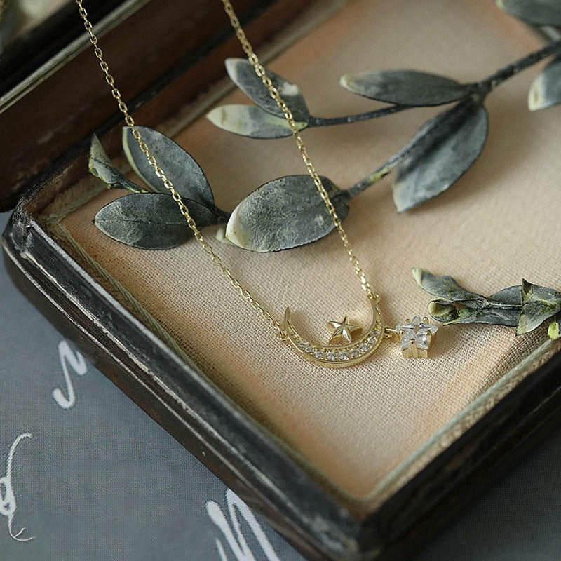 [sample ] Mandy Moon Star Necklace