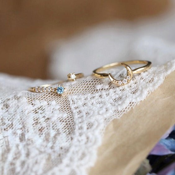 Moon Star Sonata Ring Set