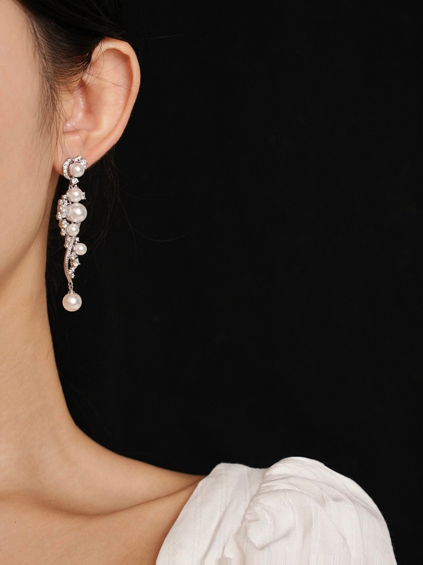 Moonlit Sonata Pearl Earrings