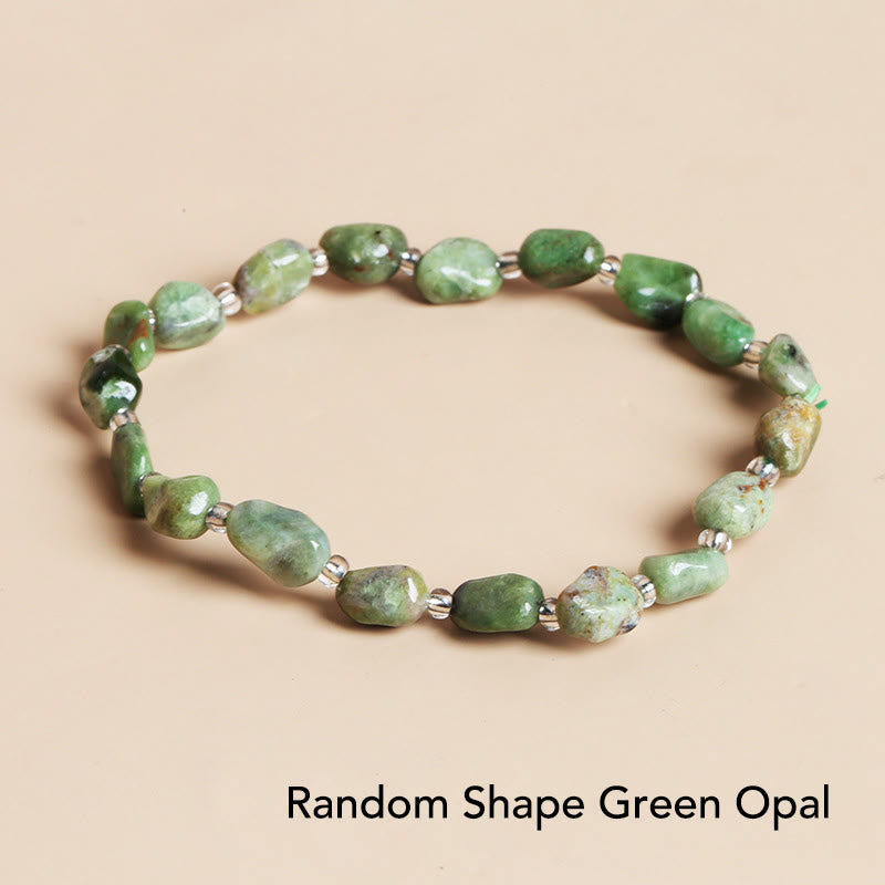 Natural Irregular Shape Crystal Bracelet for Meditation and Balance