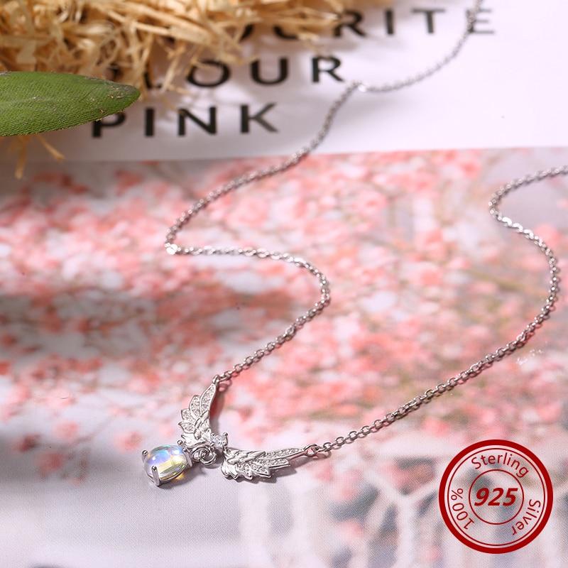 Angel Wings Moonstone Necklace
