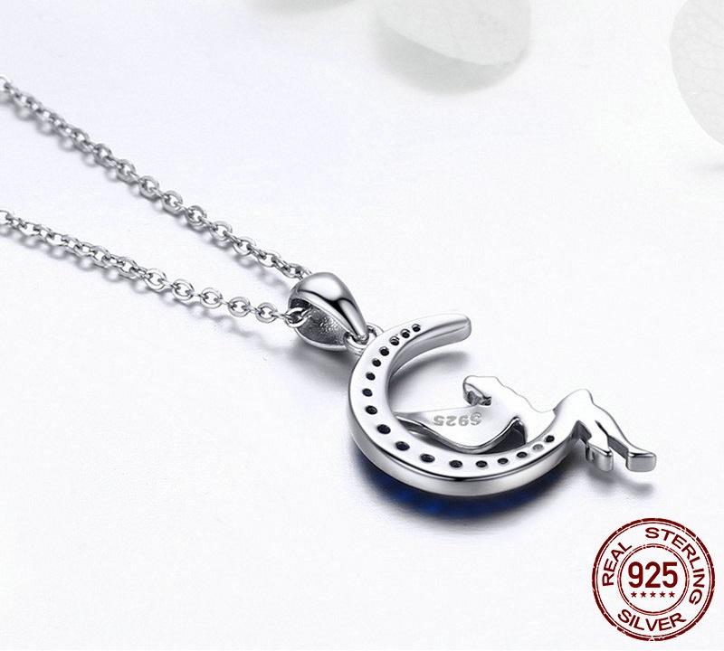 Blue Moon Fairy Sterling Silver Necklace