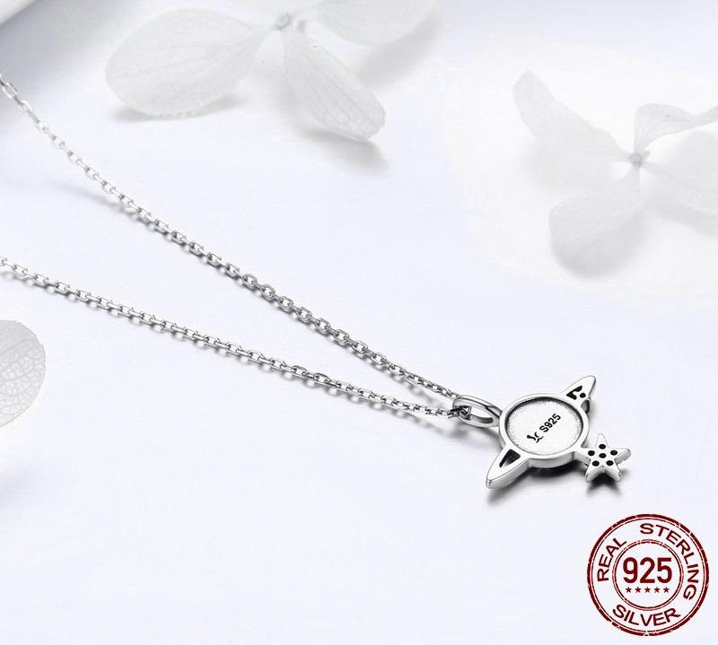Captivating Planet Sterling Silver Necklace