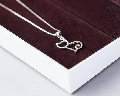 Cat Silver Necklace