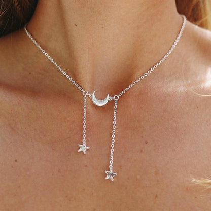 Celestial Moon & Stars Necklace