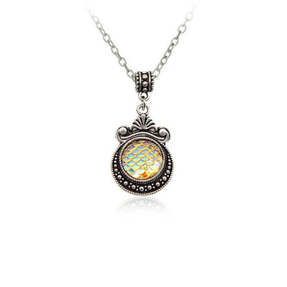 Colorful Mermaid Scale Necklace