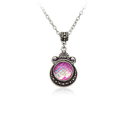 Colorful Mermaid Scale Necklace