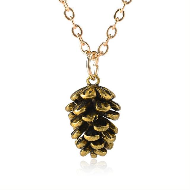 Dainty Pine Cone Necklace