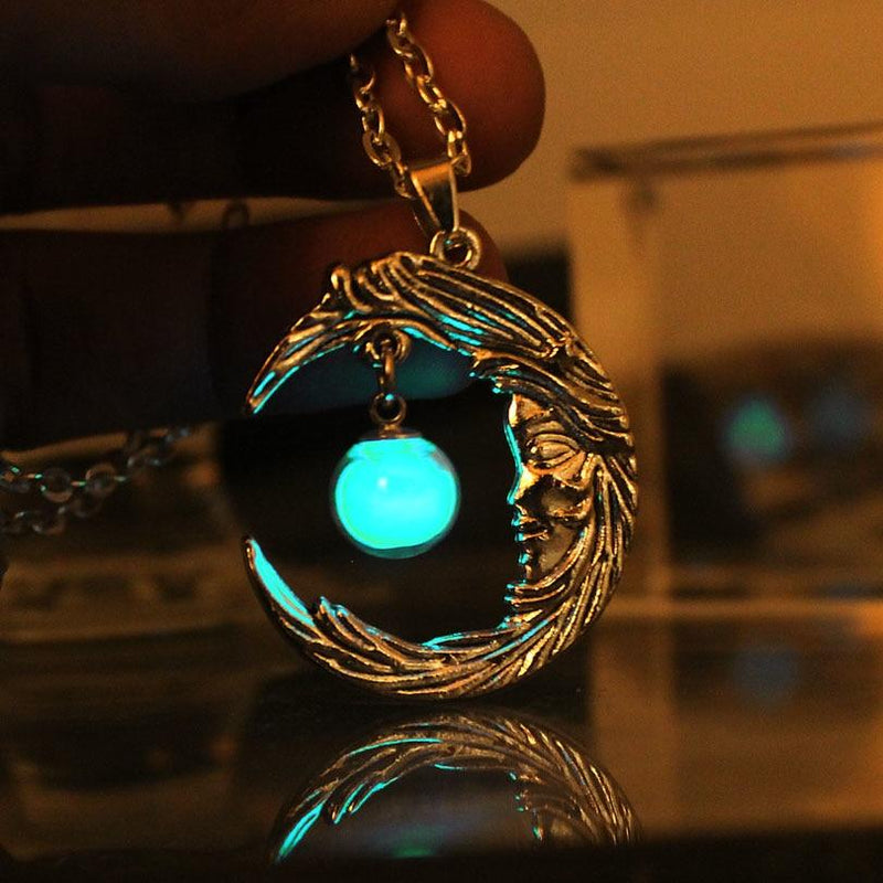 Enchanted Moon Glow in the Dark Necklace
