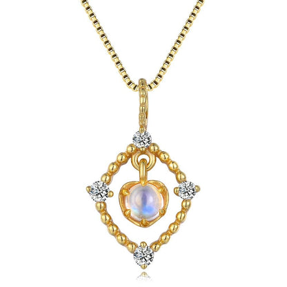 Enchanting Blue Moonstone Necklace