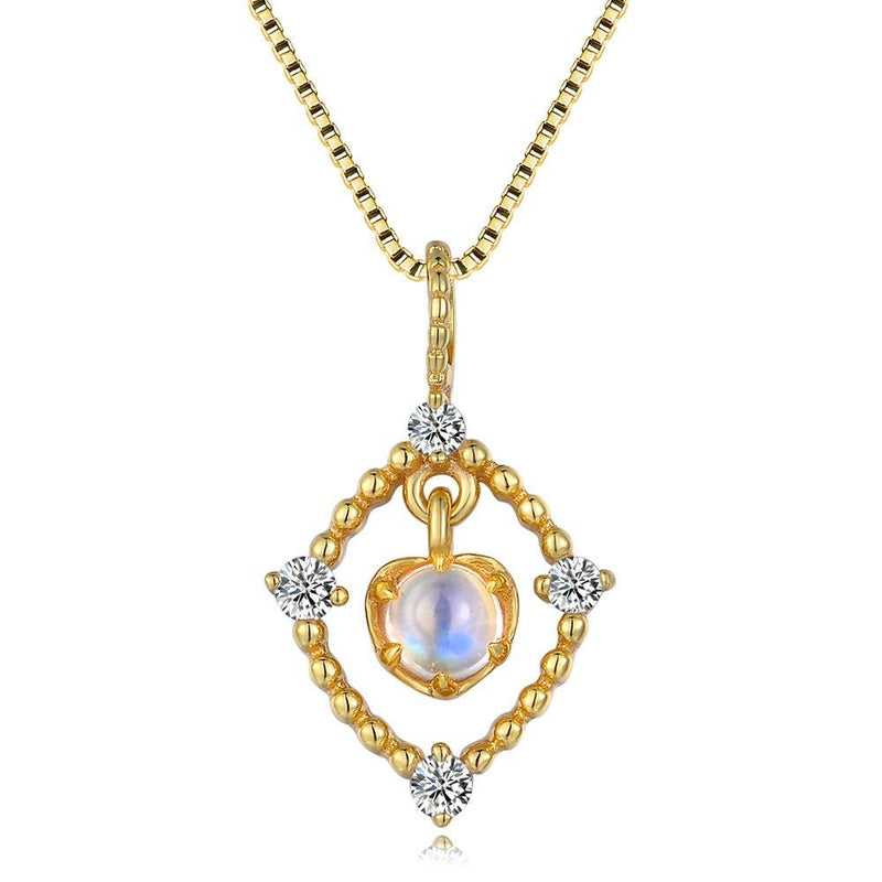 Enchanting Blue Moonstone Necklace