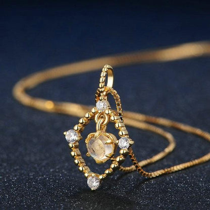 Enchanting Blue Moonstone Necklace