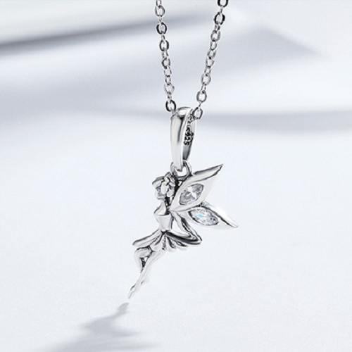 Flower Fairy Sterling Silver Necklace