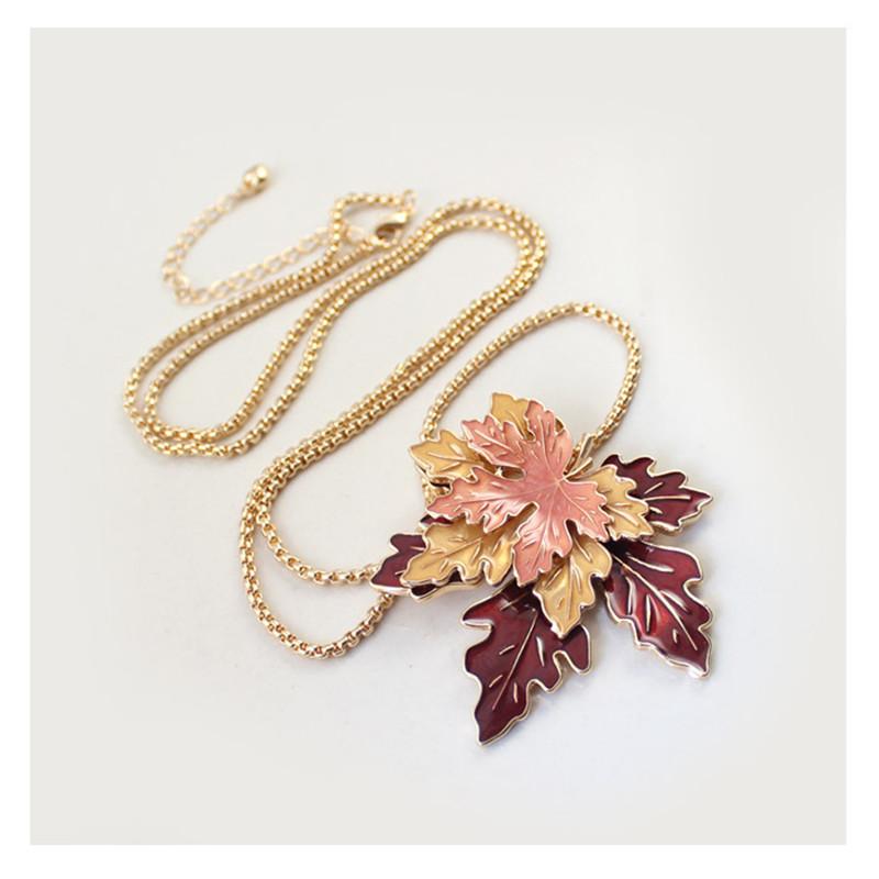 Golden Maple Leaf Necklace