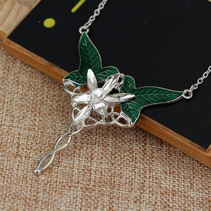 Green Elven Goddess Necklace