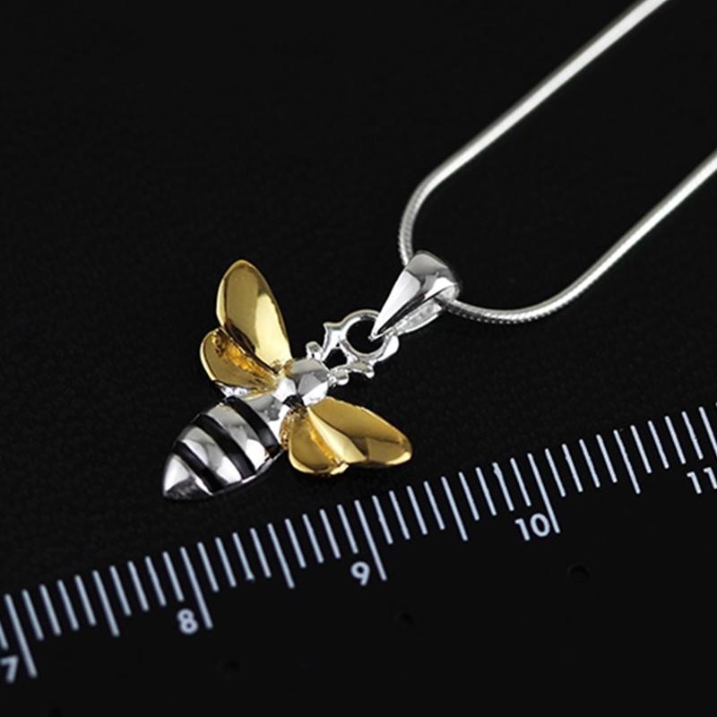 Honey Bee Sterling Silver Necklace