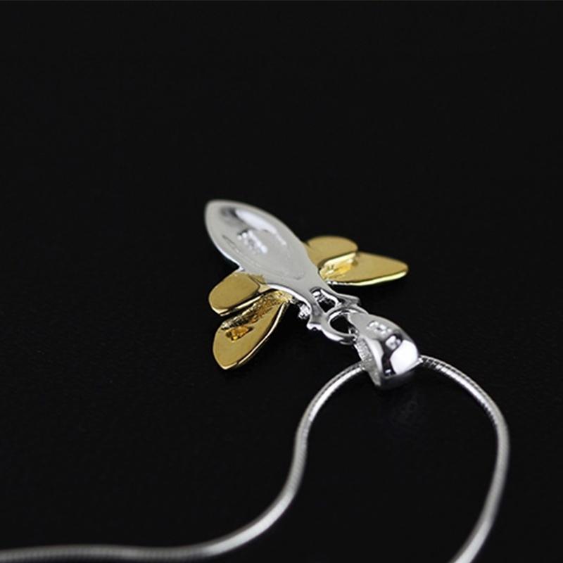 Honey Bee Sterling Silver Necklace