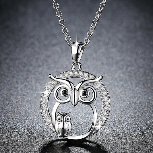 Owl Crystal Necklace