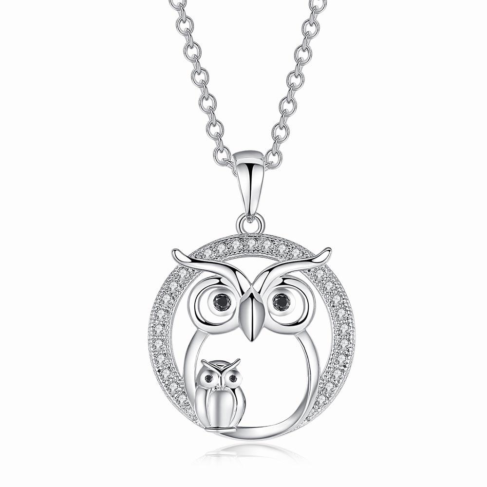 Owl Crystal Necklace