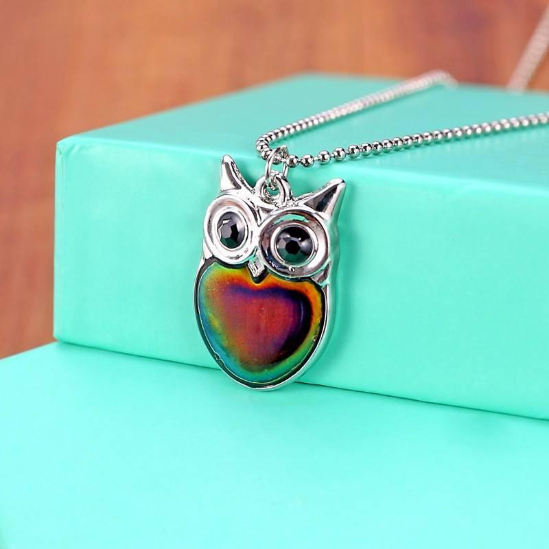 Magical Owl Mood Necklace