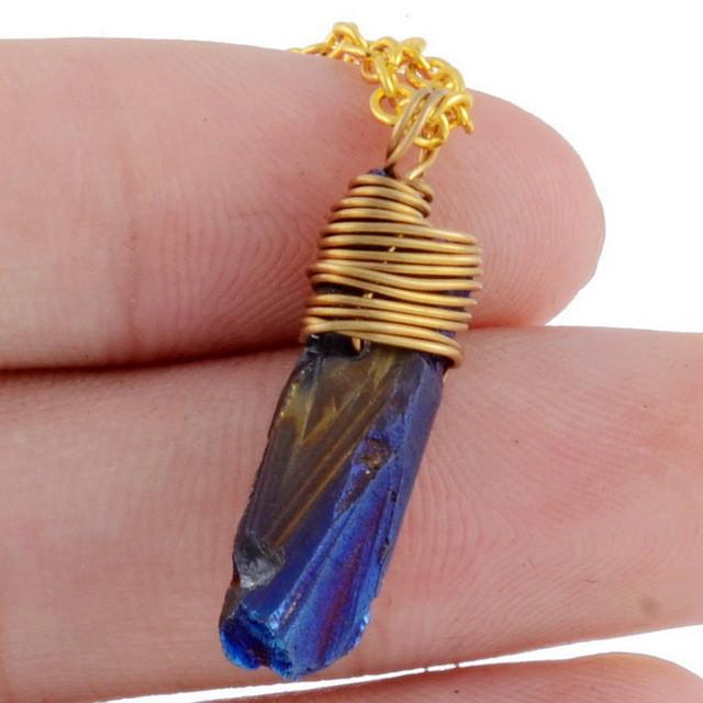 Natural Druzy Crystal Necklace