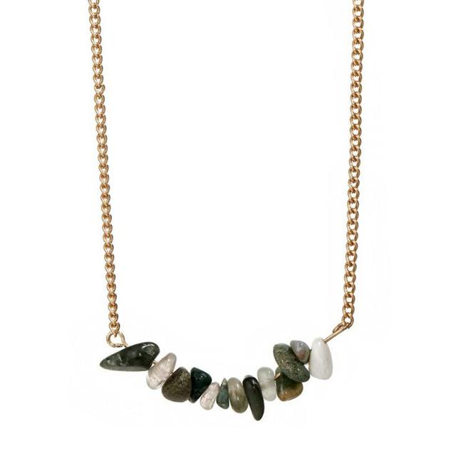 Natural Stone Choker Necklace
