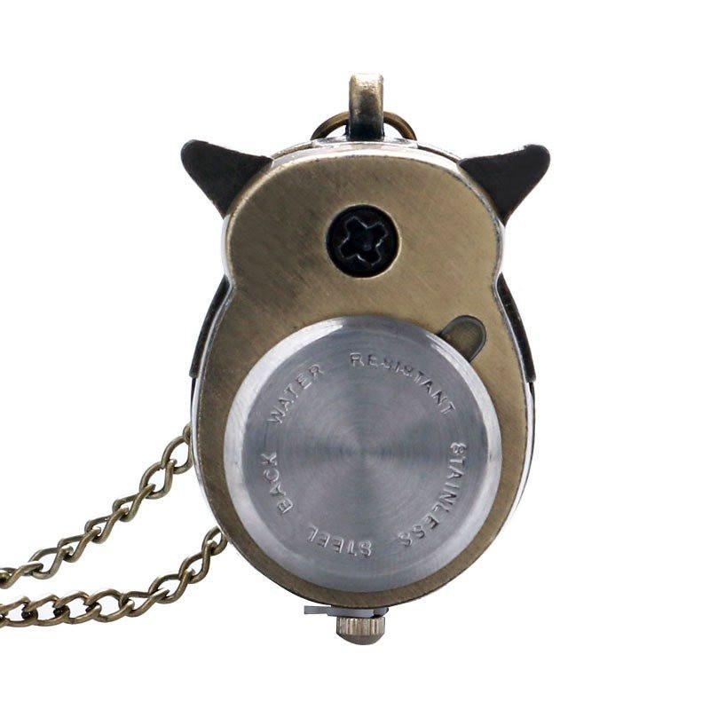 Owl Pocket Watch Long Necklace