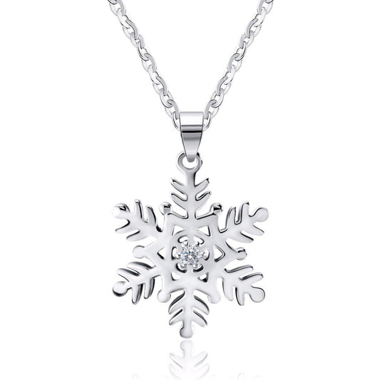 Snowflake Sterling Silver Necklace