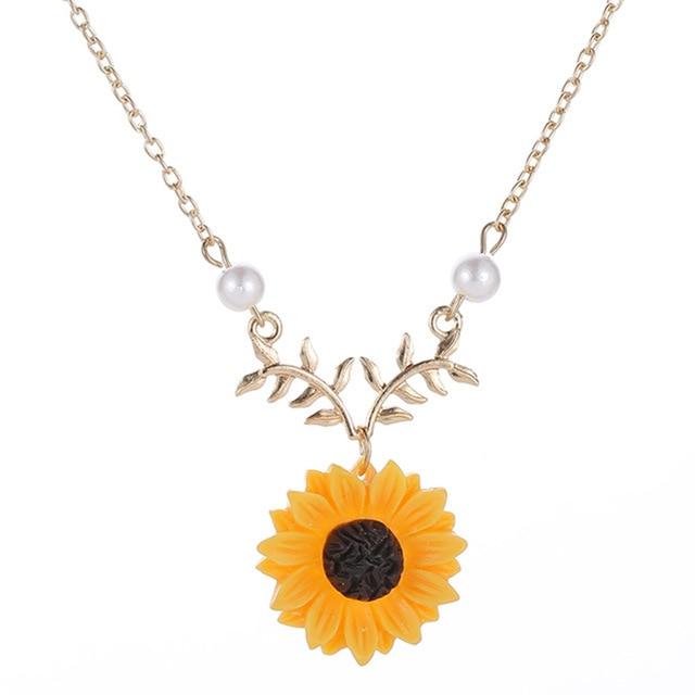 Sunflower Power Pearl Necklace