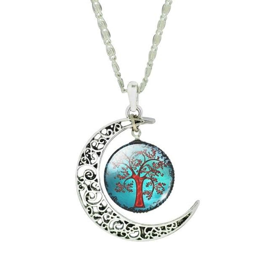 The Tree of Life Moon Necklace