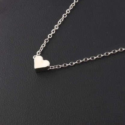 Tiny Heart Pendant Chain Necklace