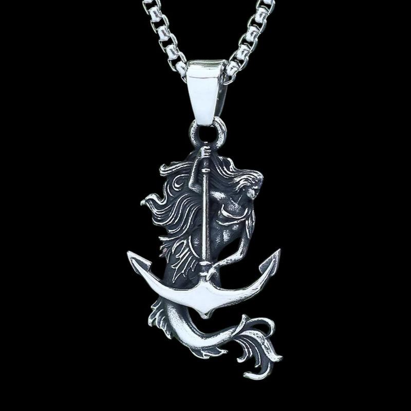 Nereids Drift Anchor Mermaid Pendant