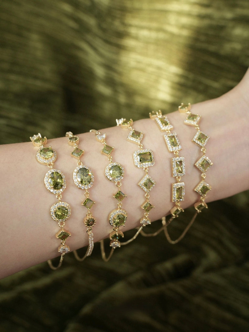 Ophelia Bracelet in Green