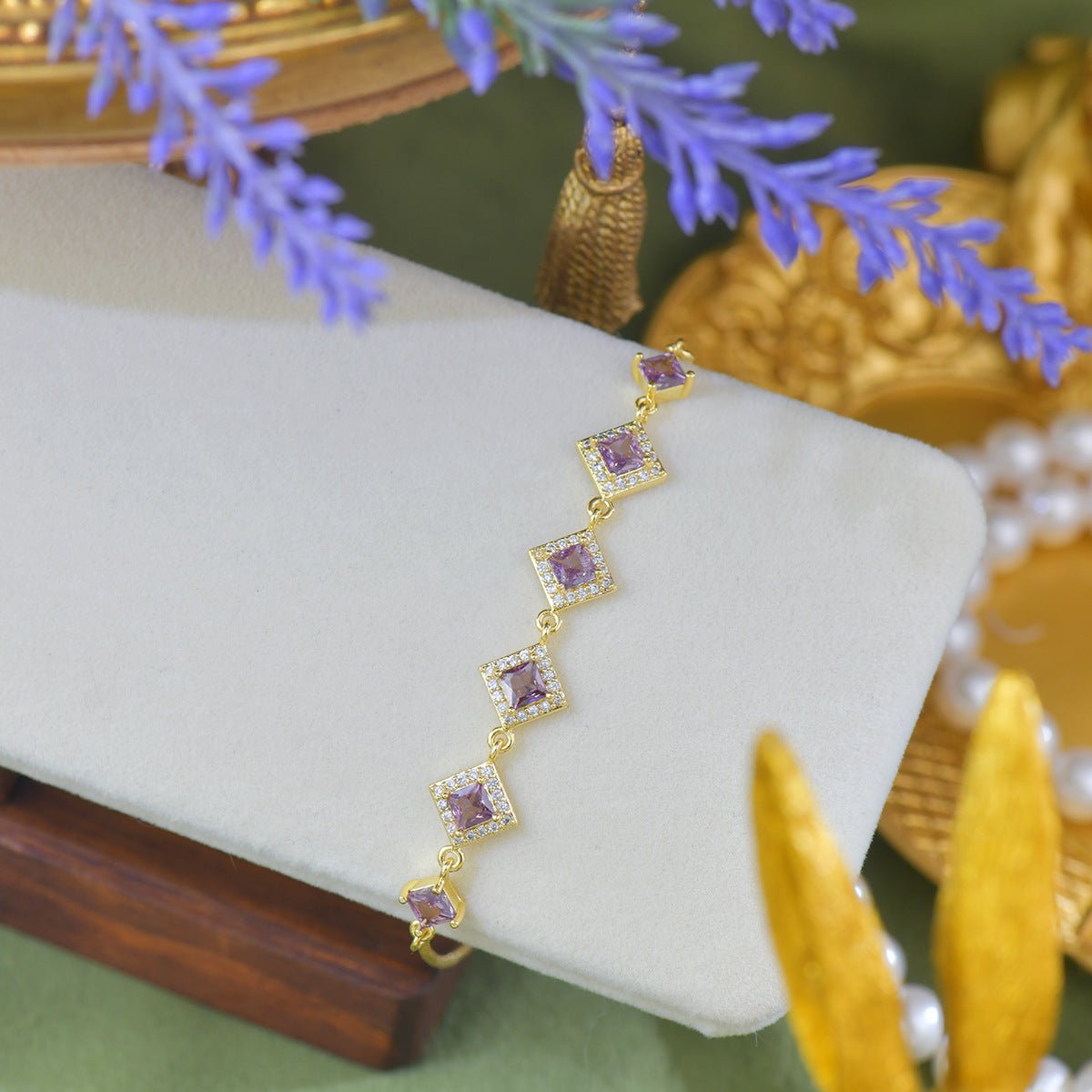 Ophelia Bracelet in Purple