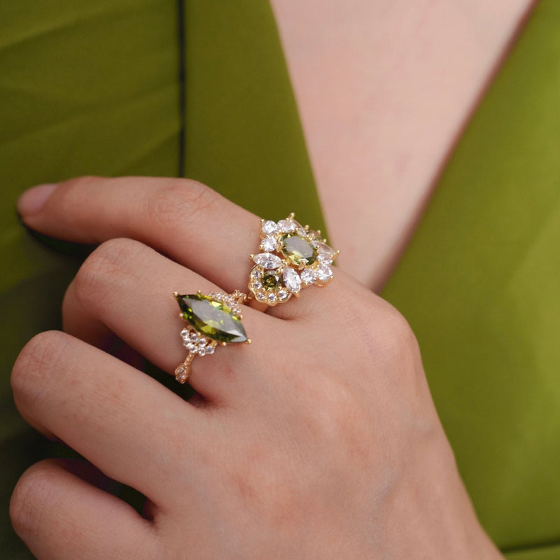 Opulent Peridot Ring