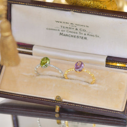 Oval Amethyst Ring