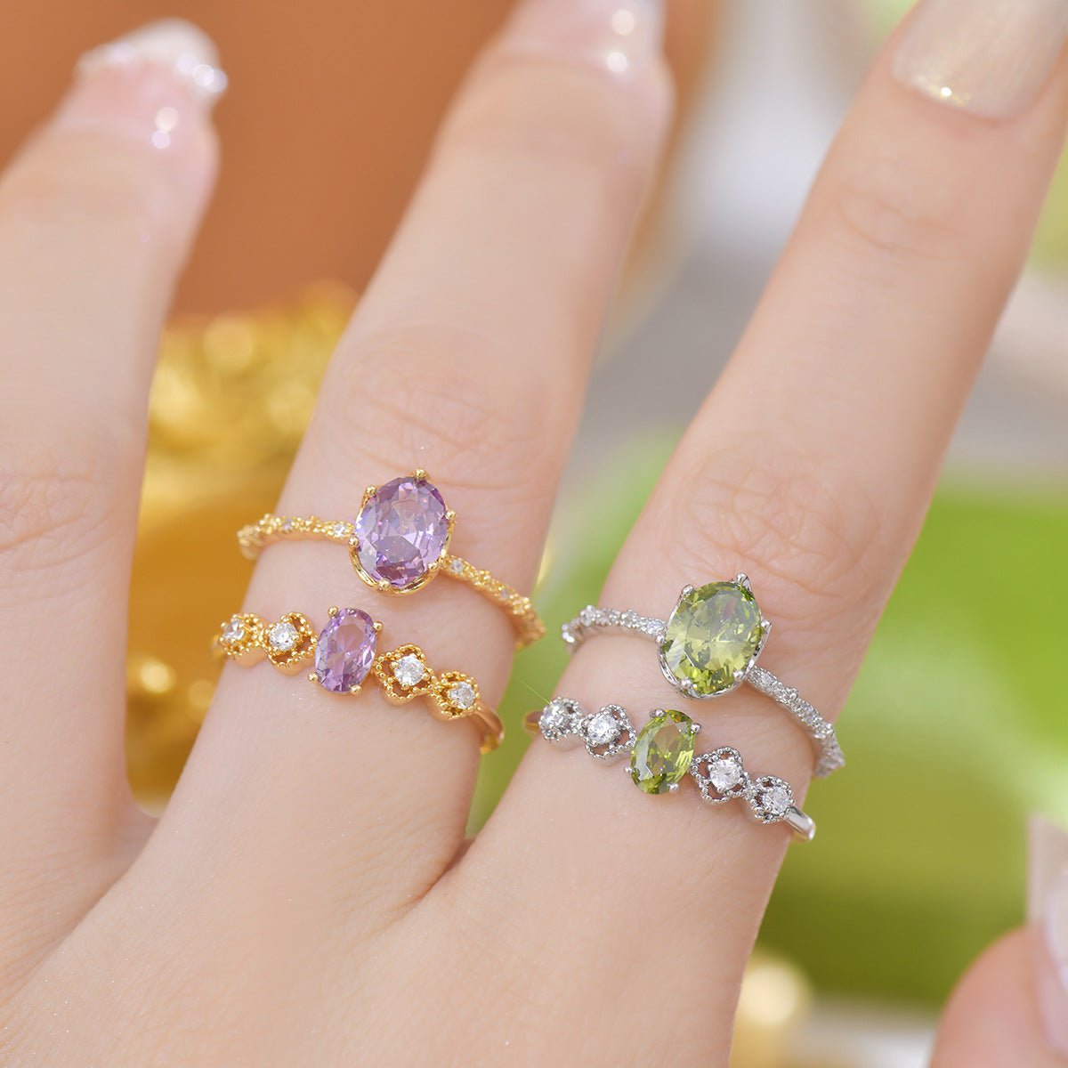 Oval Amethyst Ring