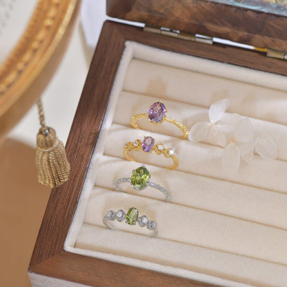 Oval Amethyst Ring