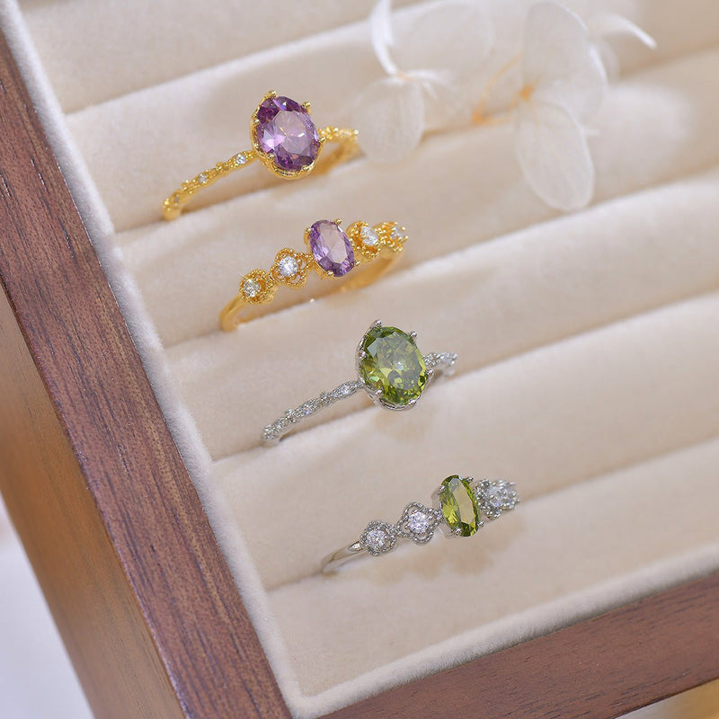 Oval Amethyst Ring