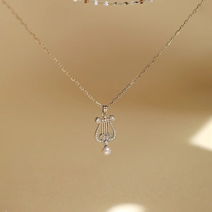 Pearly Lyre Sonata Necklace