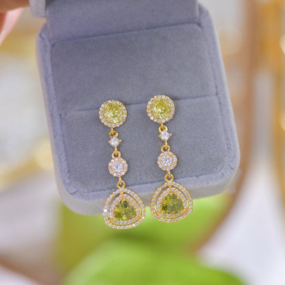 Peridot Drop Earrings