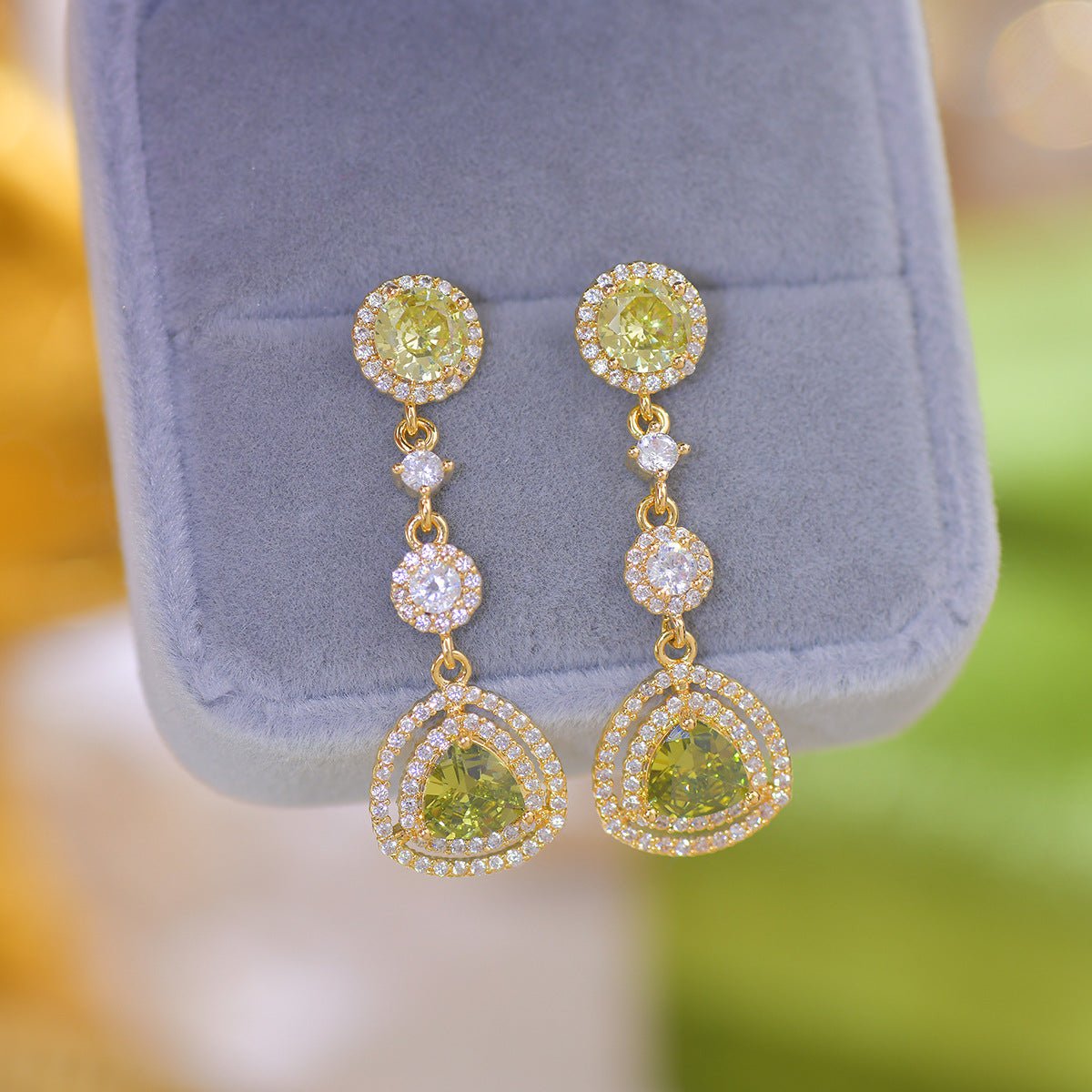 Peridot Drop Earrings